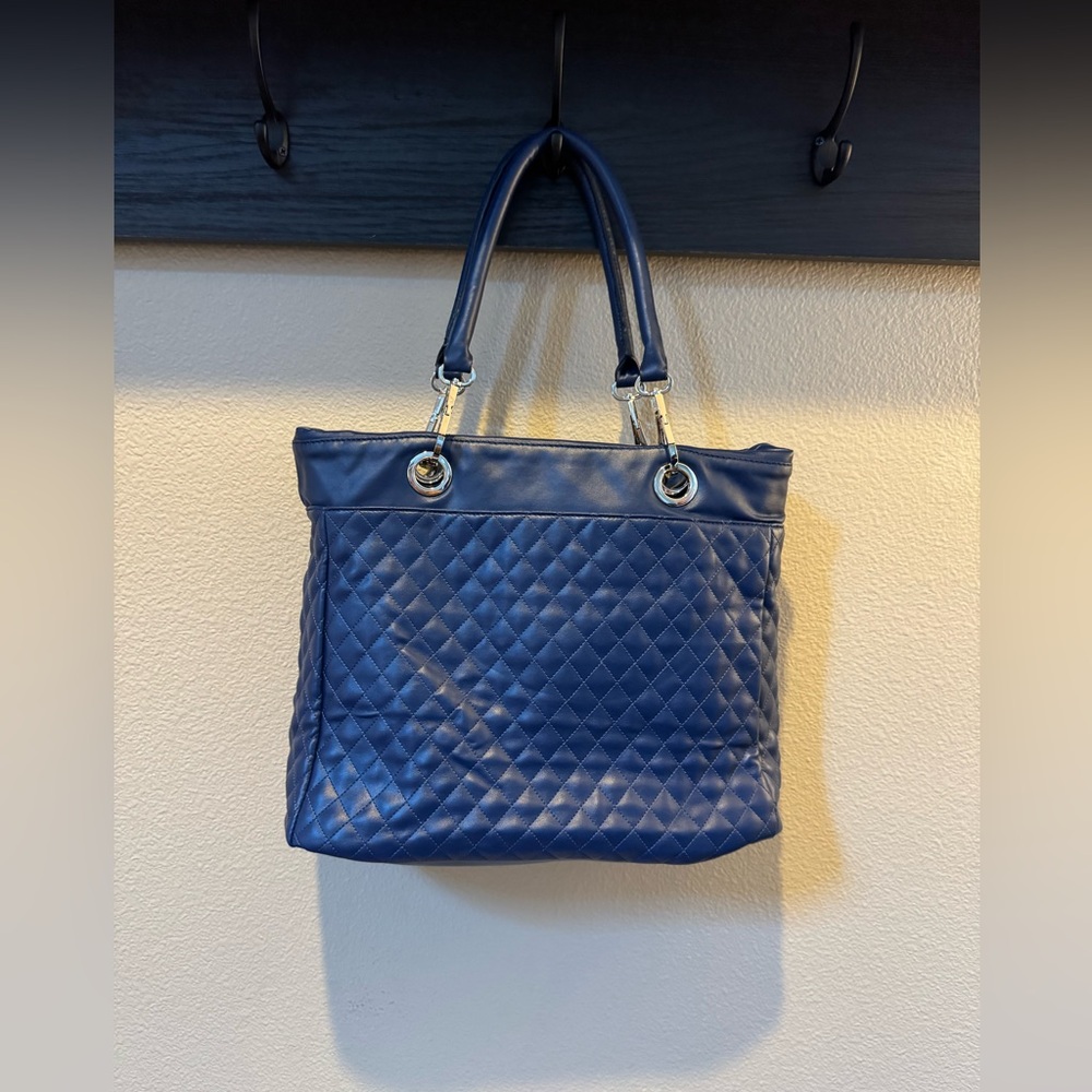 JM Collection Women’s Blue Handbag Shoulder Bag Purse